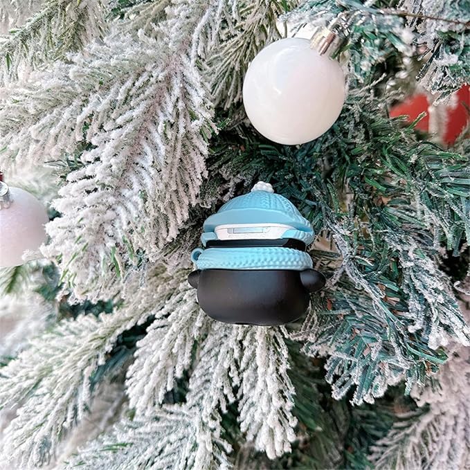 Case Compatible with AirPods Pro 3 2025, Cute Kawaii Christmas Penguin Design Case Cover, Portable Soft Silicone Wireless Charging Earphone Shockproof Protector with Hook