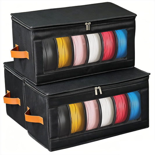 3 Pack 3D Printer Filament Storage Box Container for Home, Office, Studio