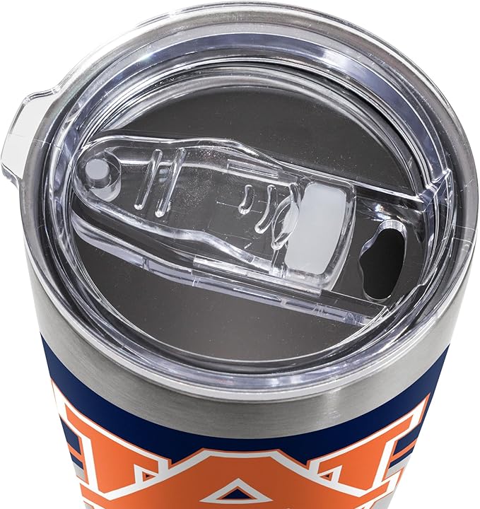Rico Industries NCAA 20oz Stainless Steel Tumbler with Lid - Great For Coffee, Tea, Water or Cocktails
