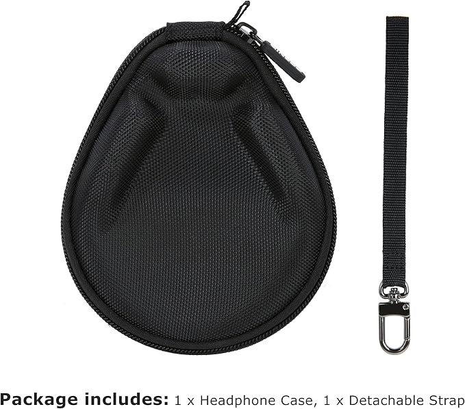 Ginsco Universal Bone Conduction Headphone Case Compatible with SHOKZ New OpenRun Pro 2/Pro 2 Mini/OpenRun/OpenSwim Open-Ear Sport Headphones, Compatible with MRYTKY/BAICLUD/CXK/Ogogrs etc (Black)