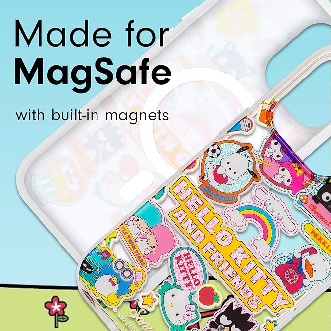 Sonix x Sanrio Case for iPhone 15 Pro | Compatible with MagSafe | 10ft Drop Tested | Hello Kitty and Friends Stickers