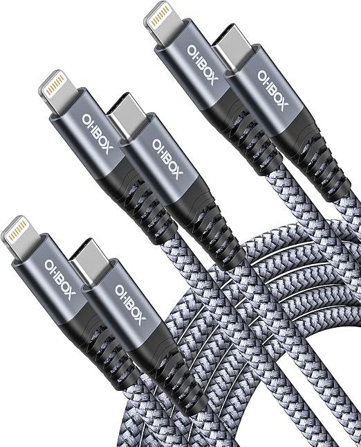 iPhone Charger Fast Charging [MFi Certified] USBC Lightning Cable 6FT 3Pack - Image 6