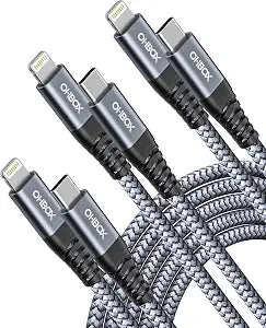 iPhone Charger Fast Charging [MFi Certified] USBC Lightning Cable 6FT 3Pack - Image 1