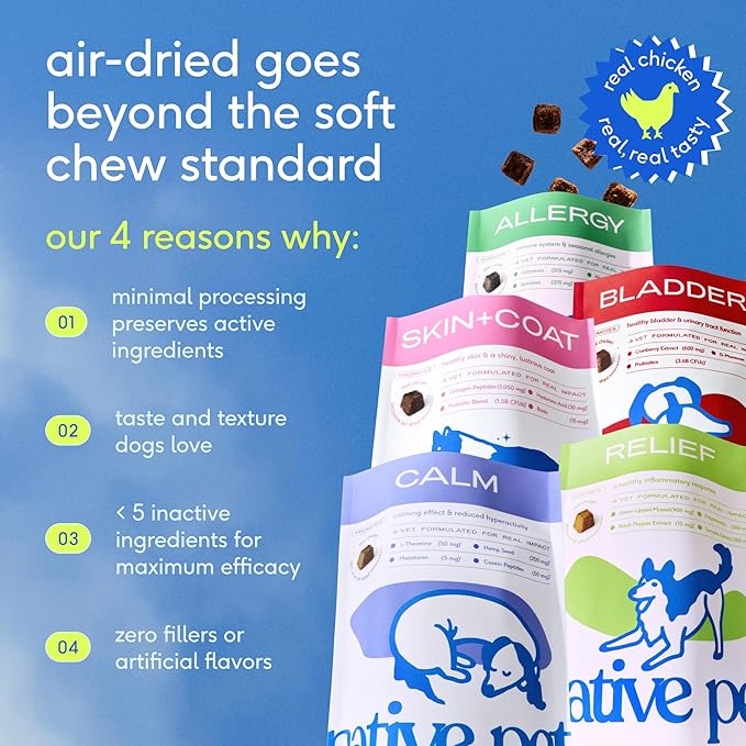 Native Pet Calming Chews for Dogs - Melatonin for Dogs Anxiety Relief - Grain Free All Natural Hemp Calming Treats & L-Theanine Helps Manage Stress & Separation Anxiety - Puppy Sleep Aid - 120 Chews