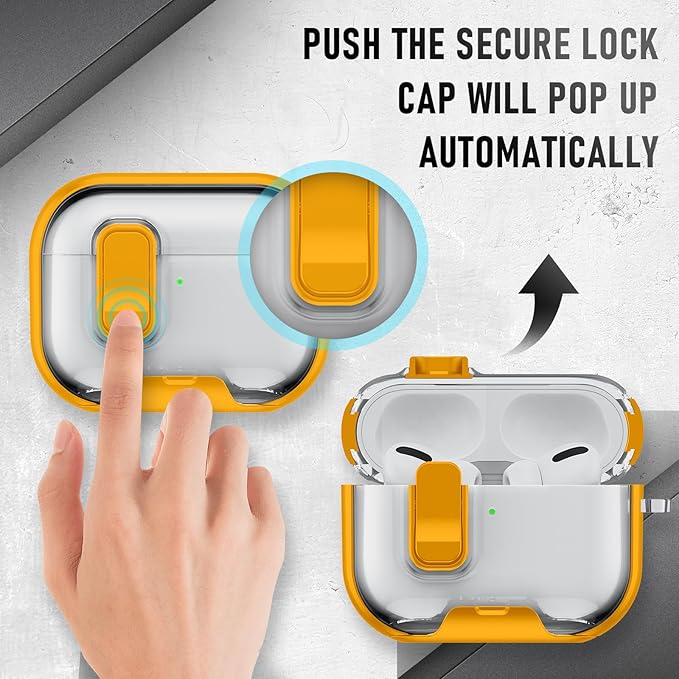 for AirPods Pro 3 Case (2025) with Phone Stand & Cleaner Kit, Cute Soft Silicone Cover for AirPods Pro 3rd Genera case with Keychain for Women Men with Keychain for Airpod Pro case(2025) Yellow