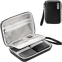 ProCase Hard Drive Case for Canvio Basics Western Digital WD Elements My Passport Seagate Portable Backup Plus Slim 1TB 2TB 3TB 4TB USB 2.5, Portable External Case for 2 Hard Drives -Black - Image 1