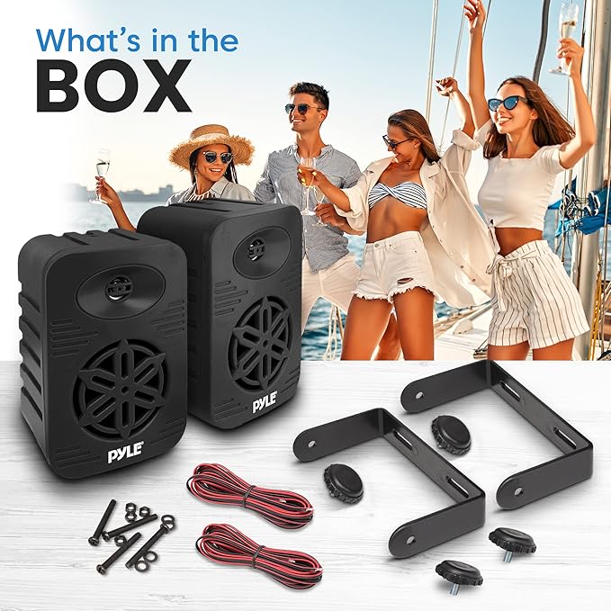 Pyle Indoor Outdoor Speakers Pair &