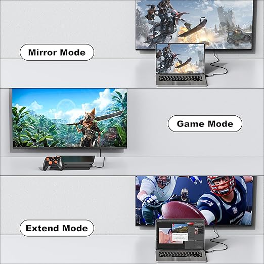 HDMI Cable 6FT 5-Pack, 4K HDMI to HDMI Cable 6FT Multi-pack,Shielded HDMI 2.0 Cord 6 FT with 4K@60Hz,2K@165/144Hz,HDCP 2.2, HDR, ARC & CL3 Rated | for Laptop, Monitor, TV PS5, PS4, Xbox, Soundbar