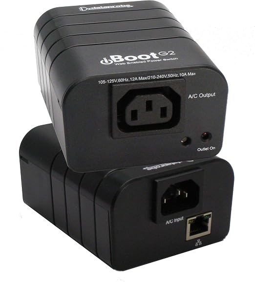 Dataprobe iBoot-G2 Basic Network Power Switch, 1 Outlet PDU, 110/220 VAC Operation, Remote Power Switch, Sophisticated Automation and Remote Rebooting, Smart Power Switch