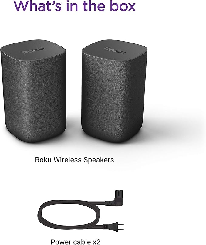 Roku Wireless Speakers (for Roku Smart Audio or Roku TV) (Renewed)