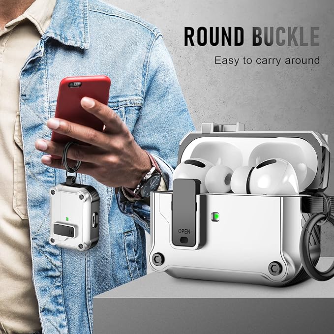 Compatible with Airpods Pro 3 Case(2025),for Airpods Pro 3rd Generation Cases Cover with Keychain Cleaner Kit Soft Silicone Shockproof Cover for Women Men