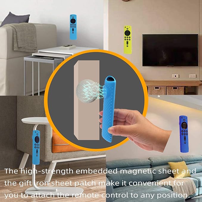 Firstick F Stick TV Remote Silicone Case, Magnetic Cover (Midnight Blue) - Compatible with 4K Firestick Remote