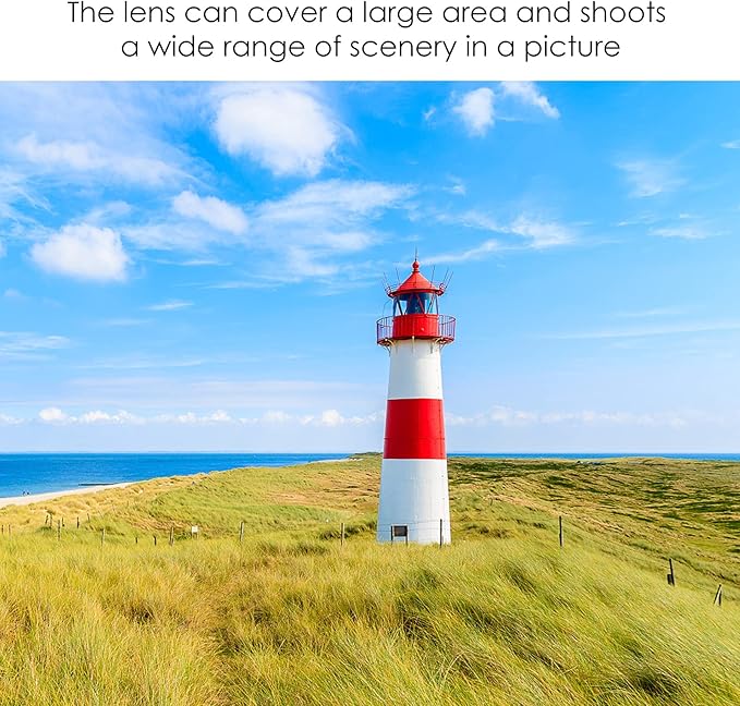 46MM 0.45X Wide Angle Lens, with Macro Photography, Enhanced Magnification, Alloy and Optical Glass, Camera Lens for 46MM Filter Aperture