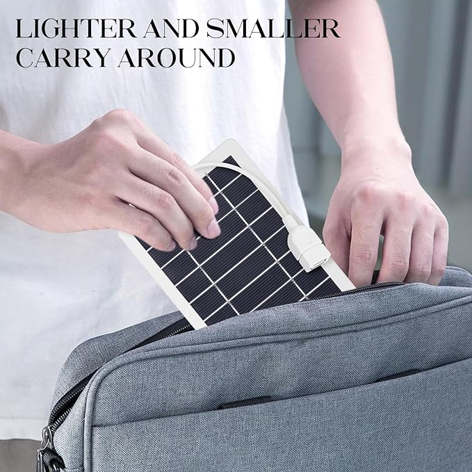 USB Solar Panel Charger,2pcs Portable Solar Panel Kit for Camera, Cell Phone Charging, Camping, Hiking, Outdoor Travel 5V 5W