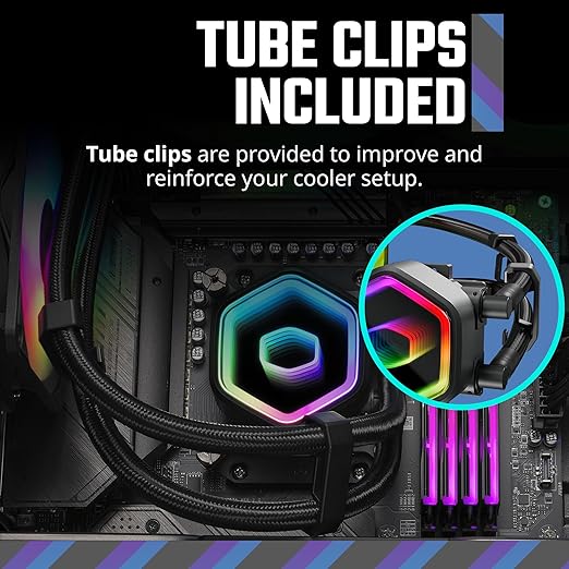 Cooler Master 360 Core II Liquid CPU AIO Cooler – 360mm Radiator, 3X ARGB PWM Fans, Infinity Mirror Dual-Chamber Pump, Quiet Cooling & Easy Installation, AMD AM5/AM4 & Intel LGA 1851/1700, Black