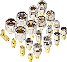 onelinkmore SMA Adapter Kit 20-Type to UHF N BNC F SMA Connectors - Image 1