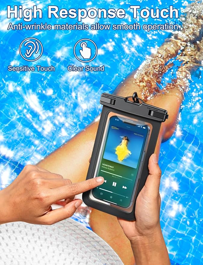 Famoby Up to 8.3" 8 Pack Multicolor Universal Waterproof Phone Pouch, Large Phone Waterproof Case Dry Bag, Protection Level: IP68, Outdoor Sports for Apple iPhone,Samsung,and More, Multicolor 8 Pack