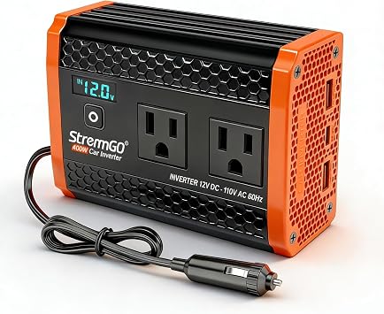 400W Power Inverters for Vehicle Dual AC Car Plug Adapter Outlet