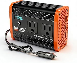 400W Power Inverters for Vehicle Dual AC Car Plug Adapter Outlet