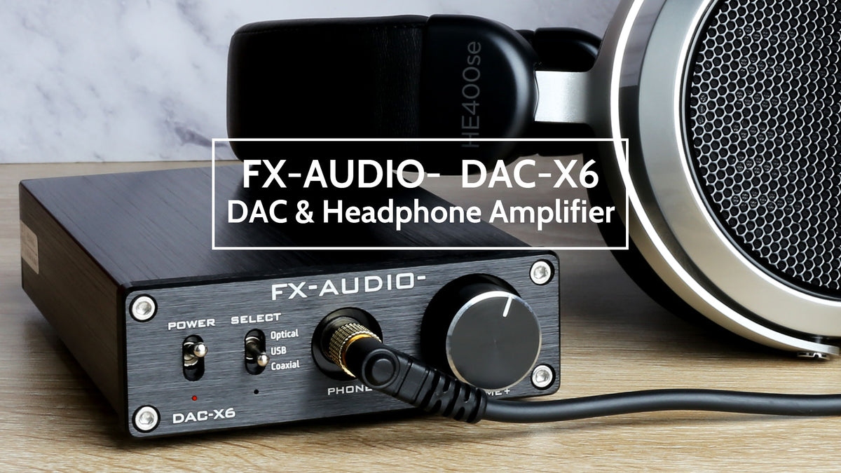 FX-Audio DAC-X6 Mini HiFi 2.0 Digital Audio Decoder DAC Input USB/Coaxial/Optical Output RCA/Headphone Amp 24Bit/96KHz DC12V(Silver)