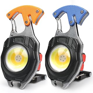MAKDAK 2PC Keychain Flashlight Rechargeable Cob Keychain Work Light 7 Modes 1600Lumen High Lumen Flashlights for Emergencies,EDC - Image 1