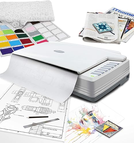 Plustek OpticPro A320E Large Format Flatbed Scanner - 12" x 17" / A3 Size