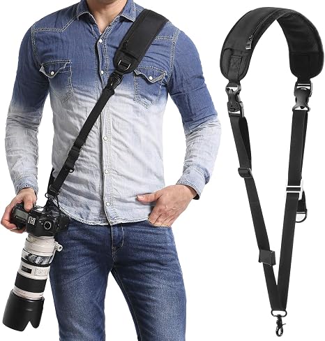 waka Rapid Camera Neck Strap with Quick Release and Safety Tether
