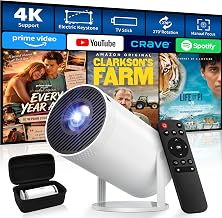 Mini Projector, Native 1080P Portable Projector with Carrying Case - Image 1