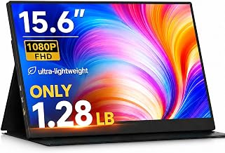 15.6" Portable Monitor, 1.28lb Ultra-Light 1080P FHD Laptop Screen - Image 1