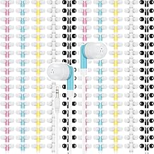 Xuhal 600 Pcs Wired Earbuds Classroom Bulk Earphone School, Light Colors