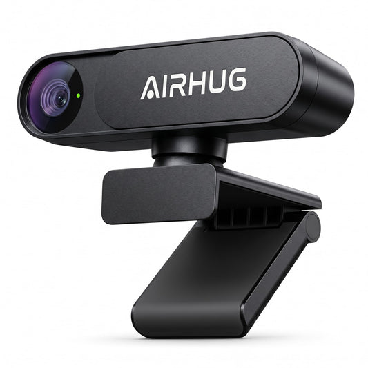 AIRHUG 4K UHD USB Webcam No Mic with Privacy Cover, USB Camera