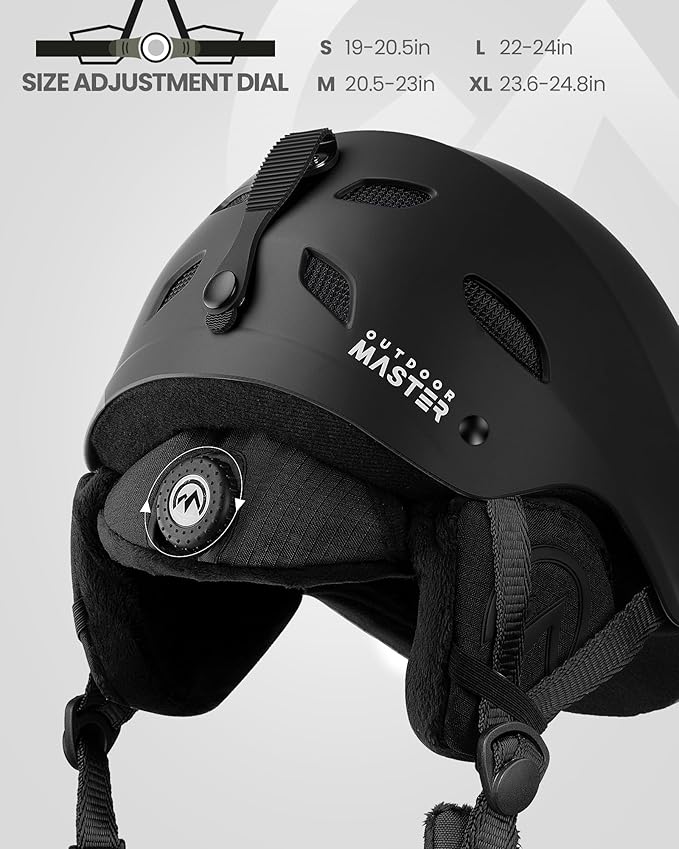 OutdoorMaster Kelvin Ski & Snowboard Helmet Set with Goggles for Men, Women & Youth