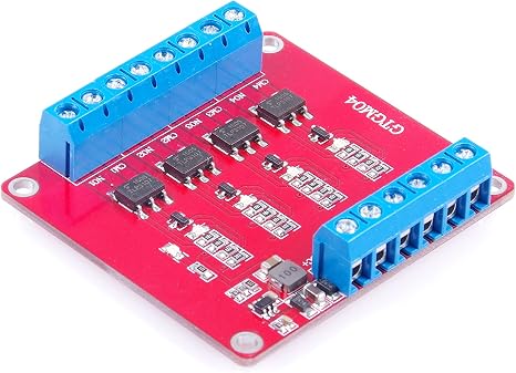 4-Channel Solid State Relay Module High Low Level Trigger 3A Optocoupler Isolation