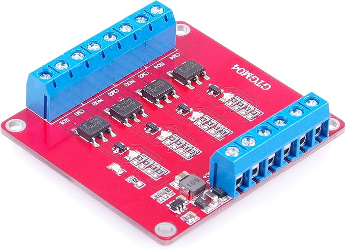 4-Channel Solid State Relay Module High Low Level Trigger 3A Optocoupler Isolation