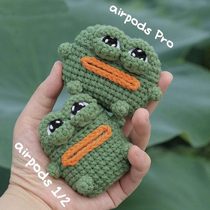 Yatchen Furry Case for AirPods Pro 3,Funny Cute 3D Cartoon Plush Kawaii Sausage Mouth Frog Fluffy Soft Warm for AirPods Pro 3rd Generation Case Carrying Charging Box with Keychain Protector