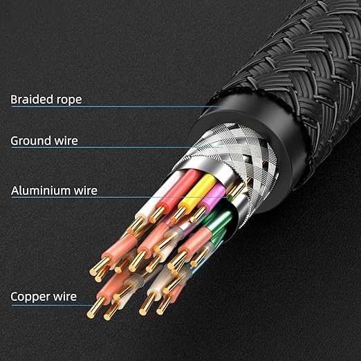 Diyanisly 4K Long Hdmi Cable 85FT Ultra High Speed HDMI 2.0 Cable, Support 4K@60Hz, 3D ARC, Ethernet Audio Video Return HDMI Cord for UHD Xbox PS4/PS5 Roku TV Monitor Laptop PC (Braided, Black)