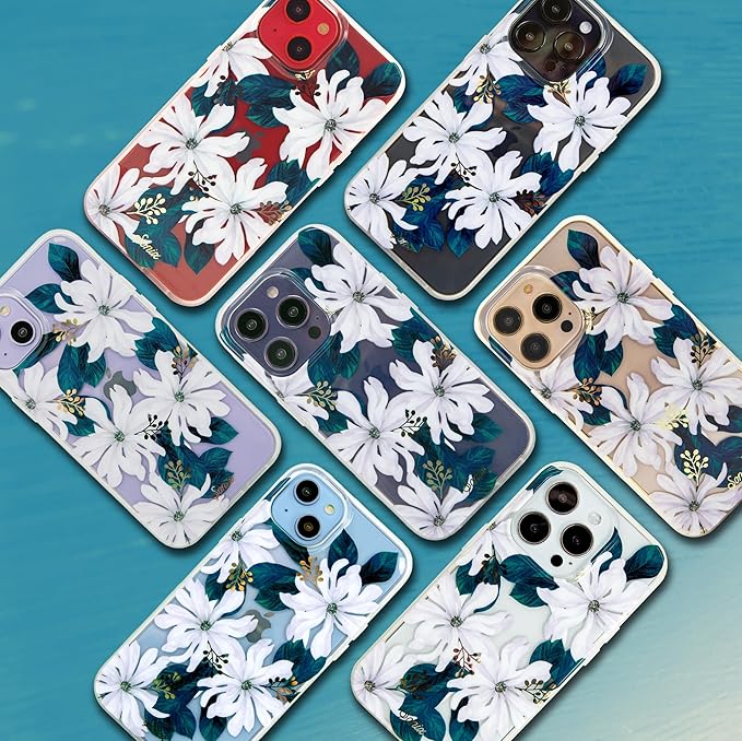 Sonix Case for iPhone 15 Pro | Compatible with MagSafe iPhone Case Floral | 10ft Drop Tested | Delilah Flower