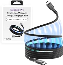 Statik MagStack Pro USB C to USB C Coiling Magnetic Charging Cable,100W - Image 1