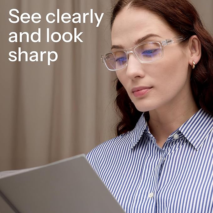 Gaoye 0.75 Professional Reading Glasses for All Day - Computer Readers with Blue Light Protection - Value Pack
