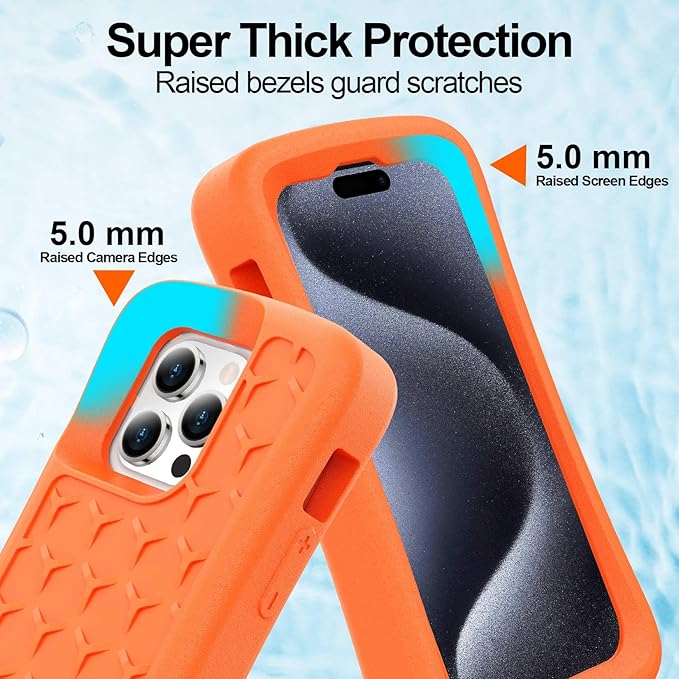 Floating Phone Case for iPhone 15 Pro Max/15 Plus/14 Pro Max/14 Plus/13 Pro Max/12 Pro Max EVA Material Case with Waterproof Dry Bags and Lanyard, 20FT Powerful Drop Protective Case-6.7inch