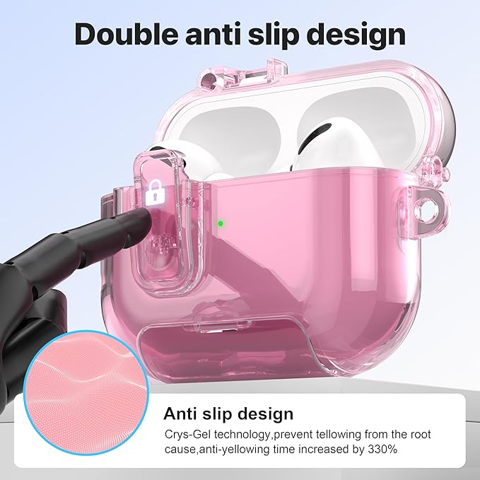 Valkit Compatible Airpods Pro 2nd Generation Case Clear, Soft TPU AirPods Pro 2 Case Transparent Protective Cover for Women Men Shockproof iPods Pro 2 Cases Skin for Airpods Pro 2 Charging Cases
