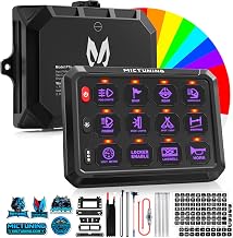 MICTUNING P1s-X 12 Gang Switch Panel with Toggle Momentary Strobe Pulsed - Image 1