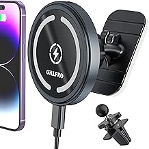 OHLPRO for MagSafe Car Mount Charger iPhone 15W Wireless Car Charger - Image 1