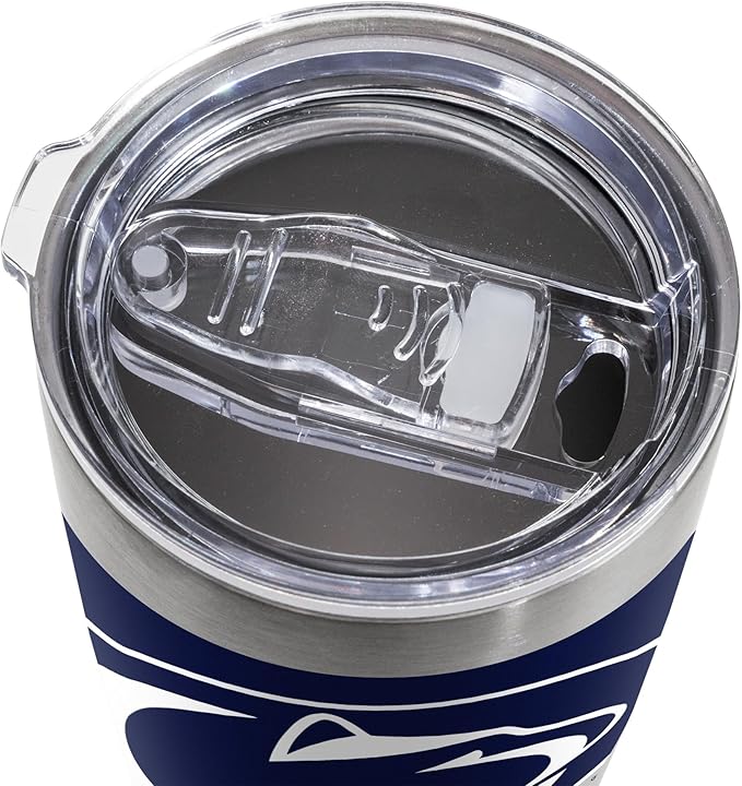 Rico Industries NCAA 20oz Stainless Steel Tumbler with Lid - Great For Coffee, Tea, Water or Cocktails