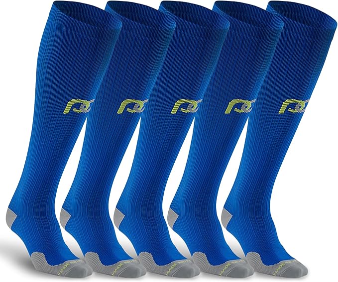 PRO Compression Running Marathon Socks - Calf-Length Travel and Sports Compression Socks for Foot and Ankle Support, Unisex