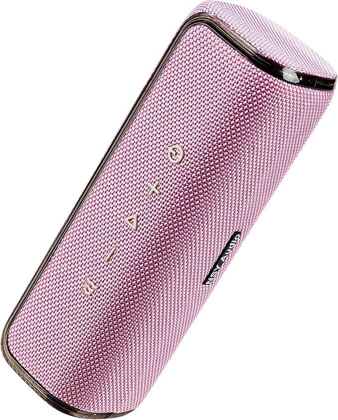Pink Portable Speaker, 40W IPX7 Waterproof Wireless Outdoor, Bluetooth 5.3, 25H Playtime, Bass Boosted, LED Lights, TWS Pairing for Beach Parties, Pool, Shower, Valentine's Day Gifts
