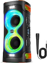 Bluetooth Speaker 300W Peak with 1 Microphone, Portable Wireless Subwoofer - Image 1