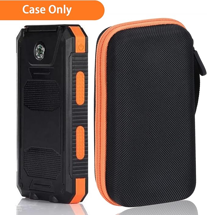 Aenllosi Hard Carrying Case Compatible with Solar Power Bank Qi Charger 10,000mAh