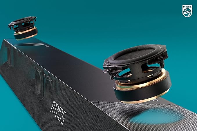 PHILIPS B8907 Soundbar 3.1.2 with Wireless Subwoofer, Dolby Atmos, Play-Fi Compatible