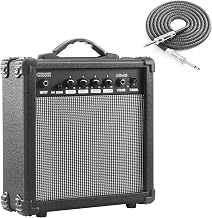 Electric Guitar Amp 20 Watt Amplifier Portable Amp with Headphone Input Gain Powe Including Professional Noise Reduction Cable （Black） - Image 1